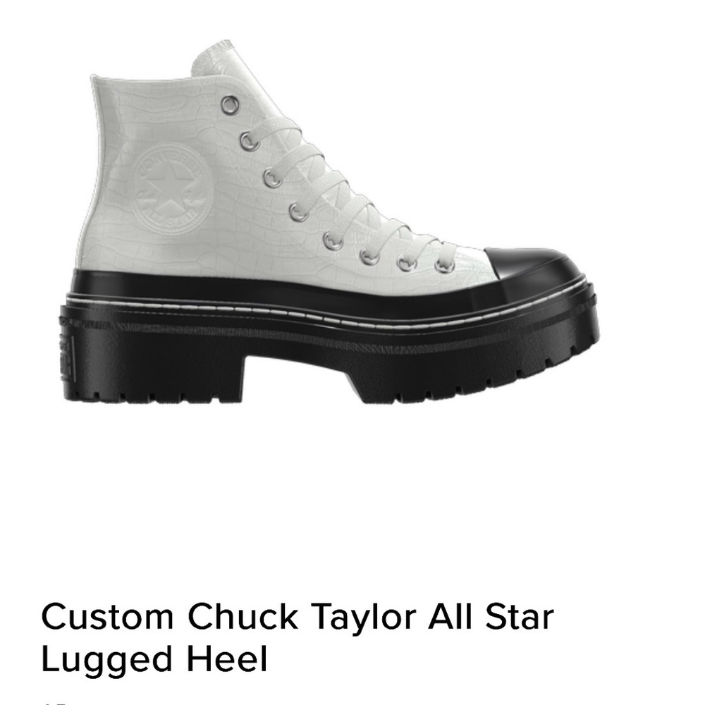 Custom converse lugged heel